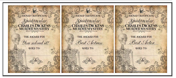an example of the Dickens Murder Mystery Awards
